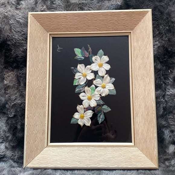 Vintage Floral Art Print in Textured Frame - Picture 12 of 16